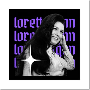 Loretta lynn x retro Posters and Art